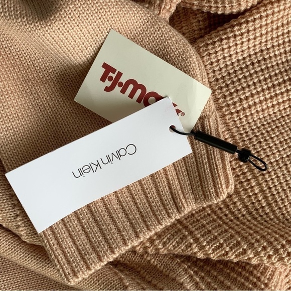 🆕 Calvin Klein Womens Cowl Pullover Sweater Size XL Blush - Picture 6 of 12